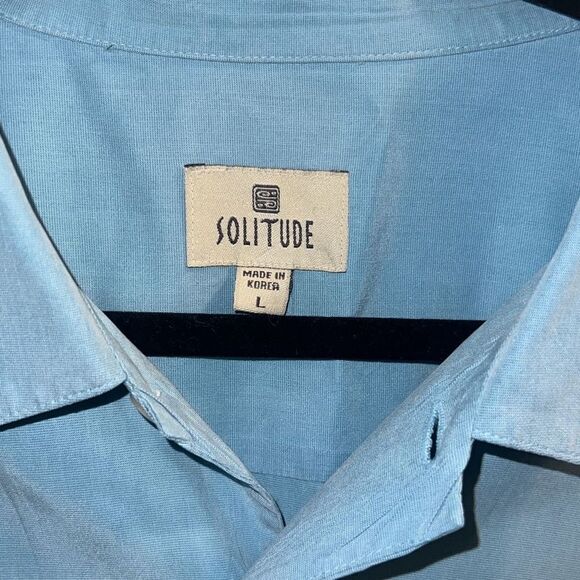 ✨Solitude Button Down Embroidered Short Sleeves Shirt✨ - Picture 6 of 6